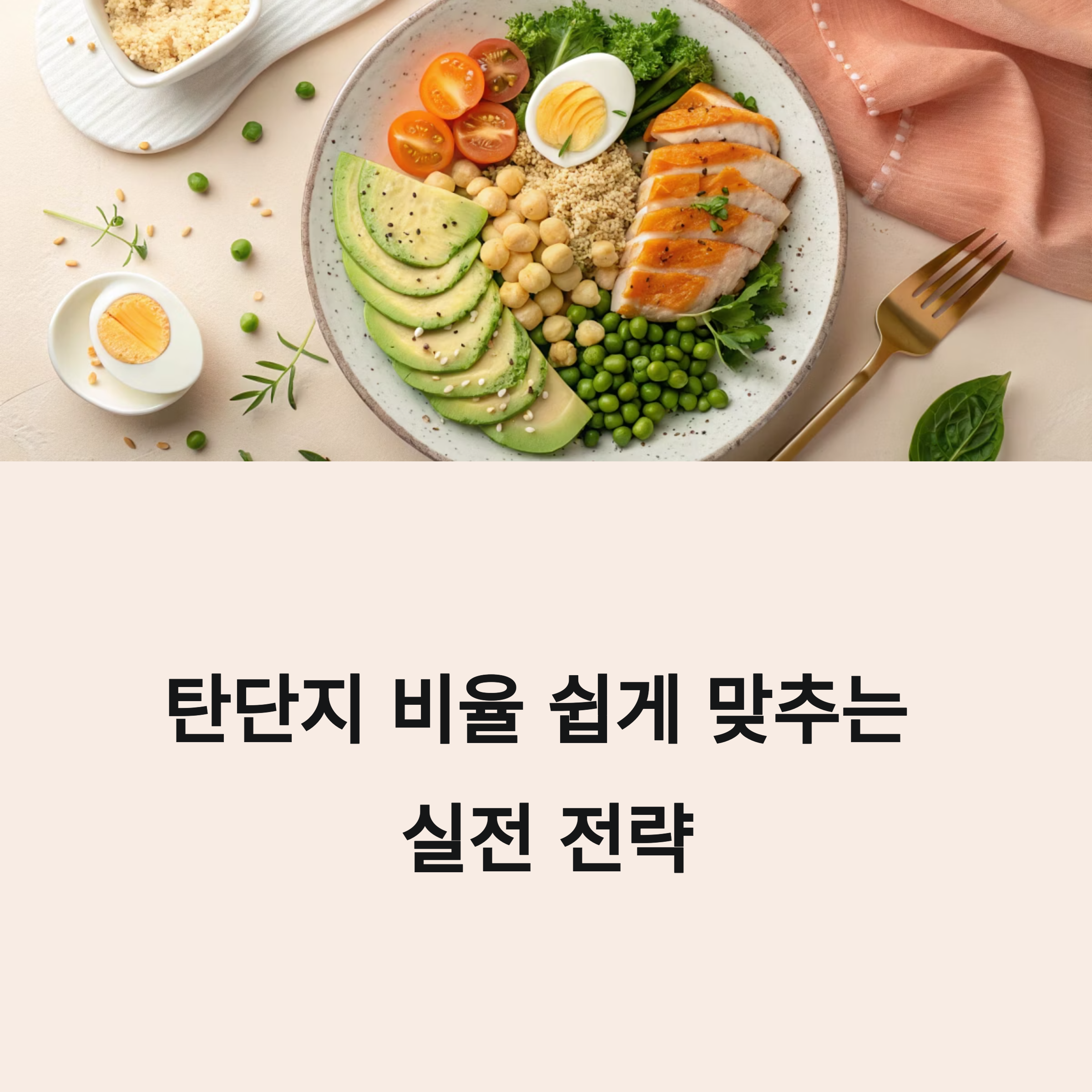 탄단지 비율 쉽게 맞추는 실전 전략