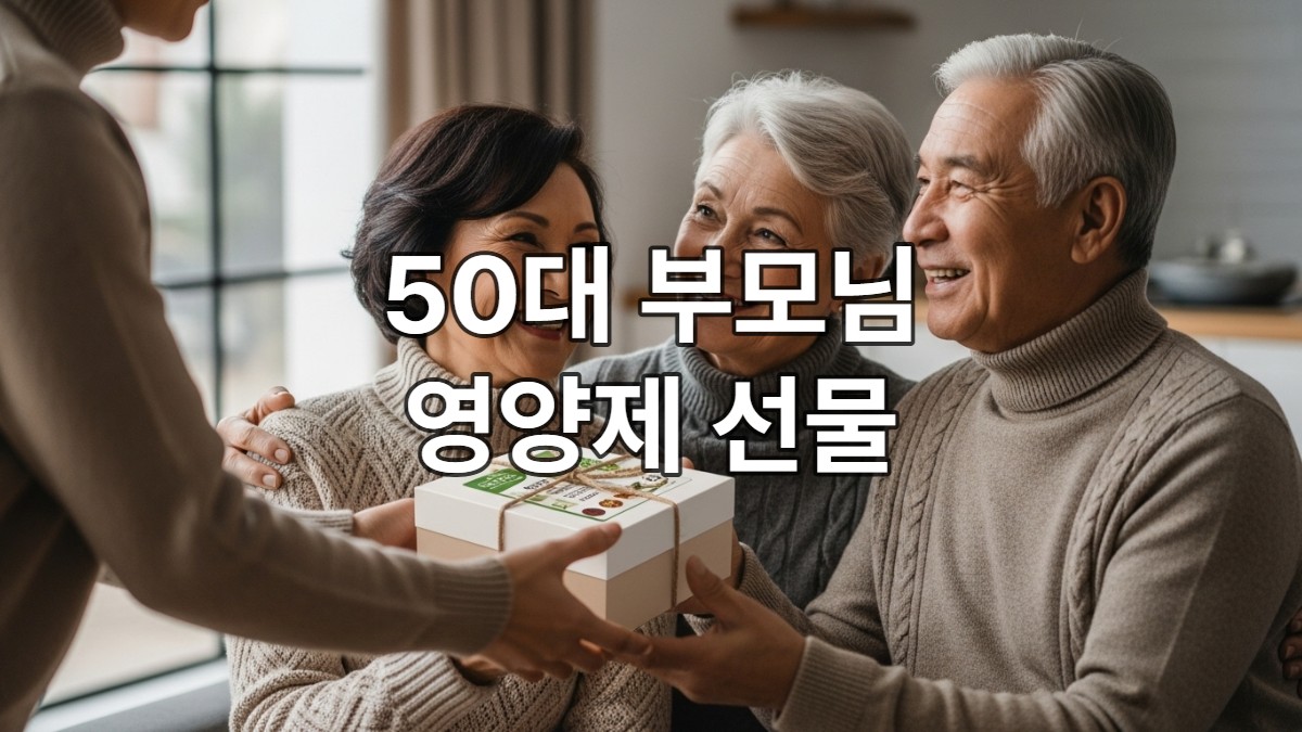 50대 부모님 영양제 선물