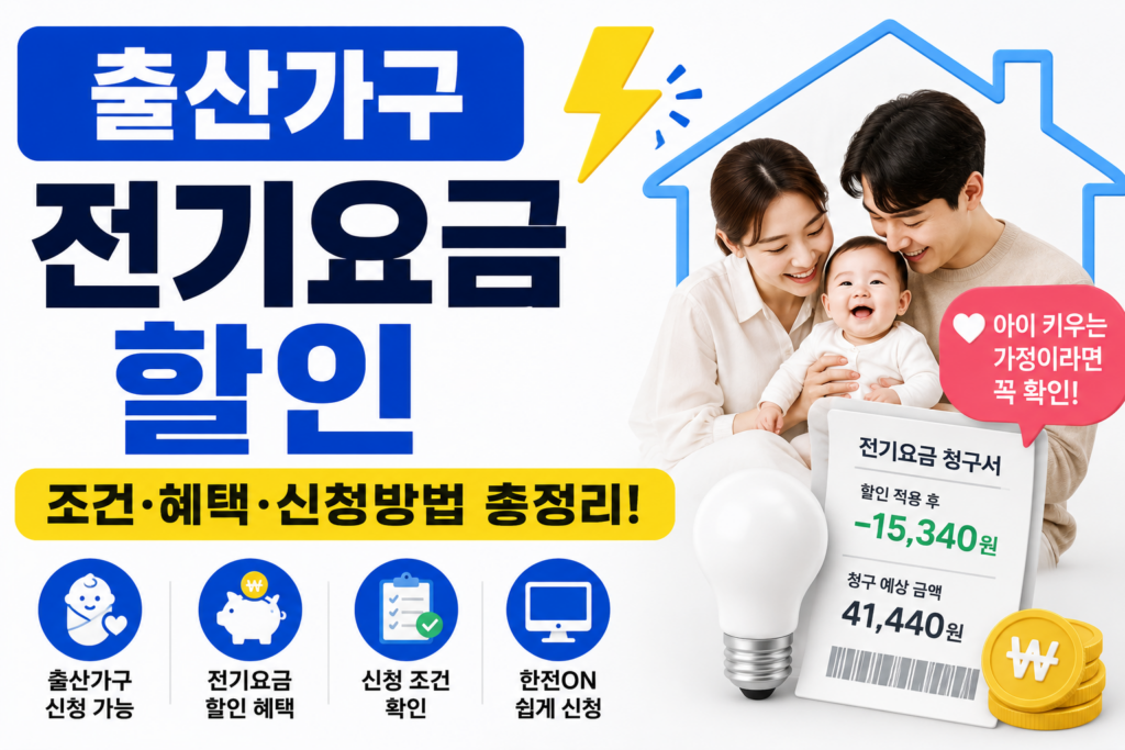 출산가구 전기요금 할인