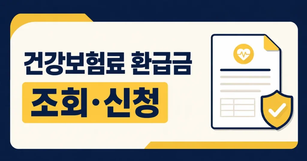 건강보험료 환급금 조회 신청방법
